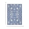 Homeroots 5 x 7 ft. Navy & Ivory Intricate Floral Area Rug 385866 - alternate 2